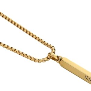 Engravable Sterling Silver Men's Name Necklace